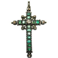 Emerald & Diamond Cross