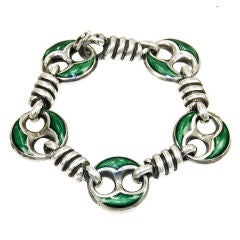 1960's Gucci Sterling and Enamel bracelet