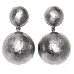 Paloma Picasso for Tiffany & Company 18K hammered Earrings