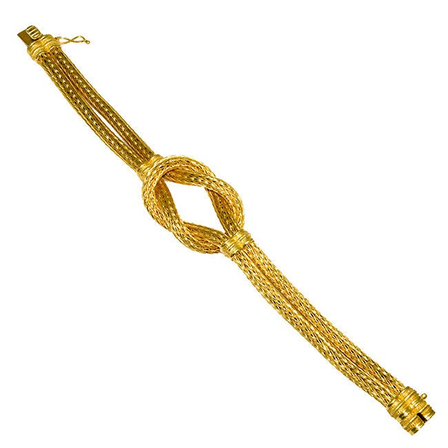 Woven 18K Bracelet by llias Lalaounis