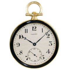 Cartier, European Watch & Clock Enamel Pocket Watch
