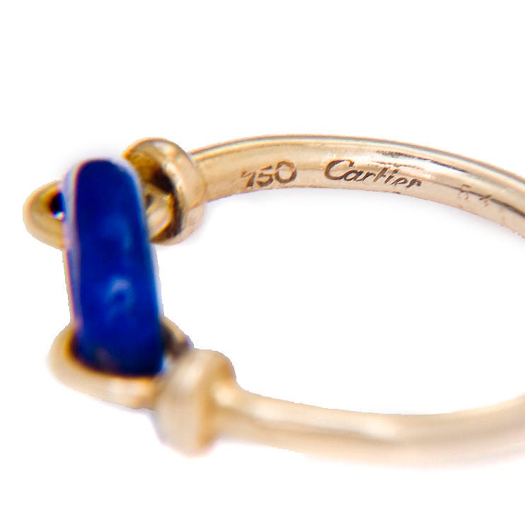 1960's Cartier 18K and Lapis Ring 1