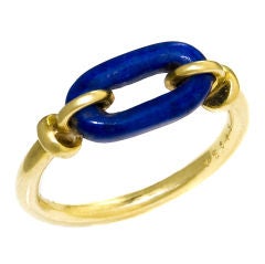 1960's Cartier 18K and Lapis Ring