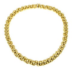 Heavy 18K Gold Link Necklace by Bulgari