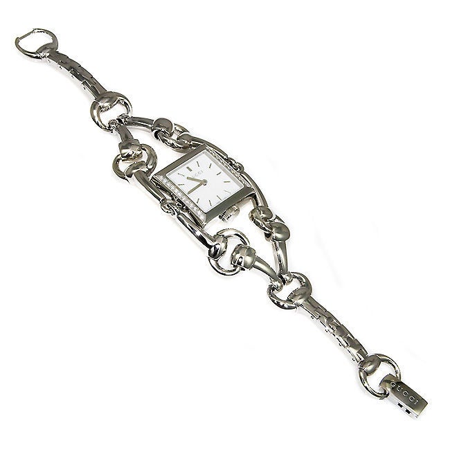 Ladies Gucci Stirrup Watch Steel and 
