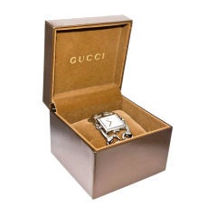 Ladies Gucci Stirrup Watch Steel and Diamonds