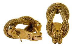 18k Gold Ilias LaLaounis Knot Earrings