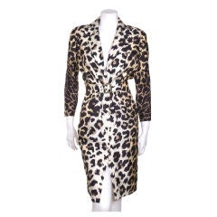 Early 90’s Thierry Mugler Leopard Print Dress