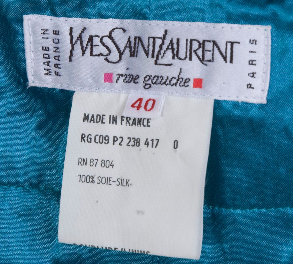 1987 Yves Saint Laurent Evening Gown 7