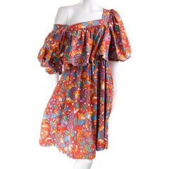 80
s Yves Saint Laurent Babydoll Summer Dress