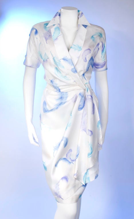 Women's Early 90’s Thierry Mugler Silk Wrap Dress.