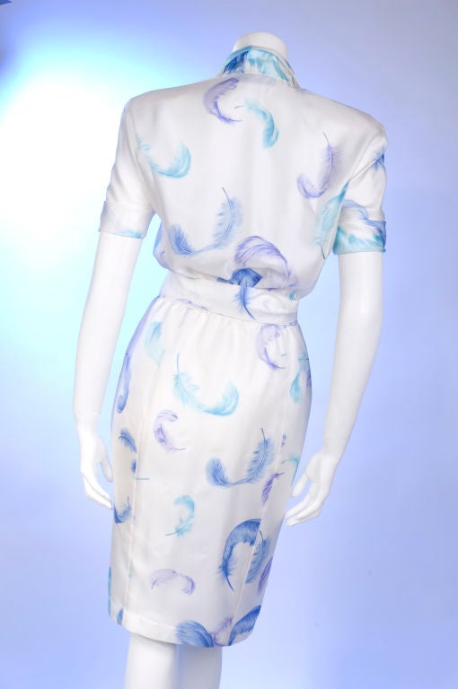 Early 90’s Thierry Mugler Silk Wrap Dress. 2