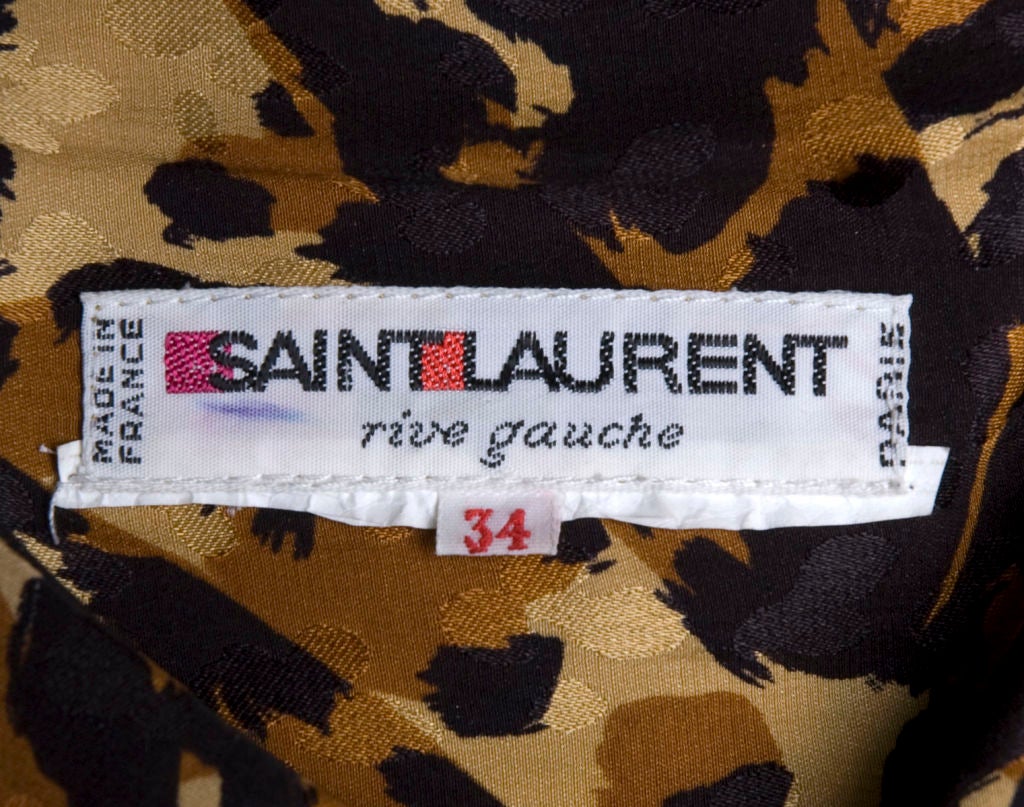 Yves Saint Laurent Leopard Print Gown 7