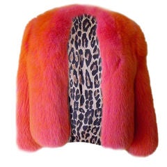 DOLCE&GABBANA FOX schimmernde Jacke mit 3/4 Ärmeln
