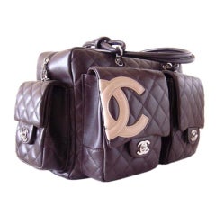 Chanel Pink Quilted Leather Ligne Cambon Reporter Bag - Yoogi's Closet