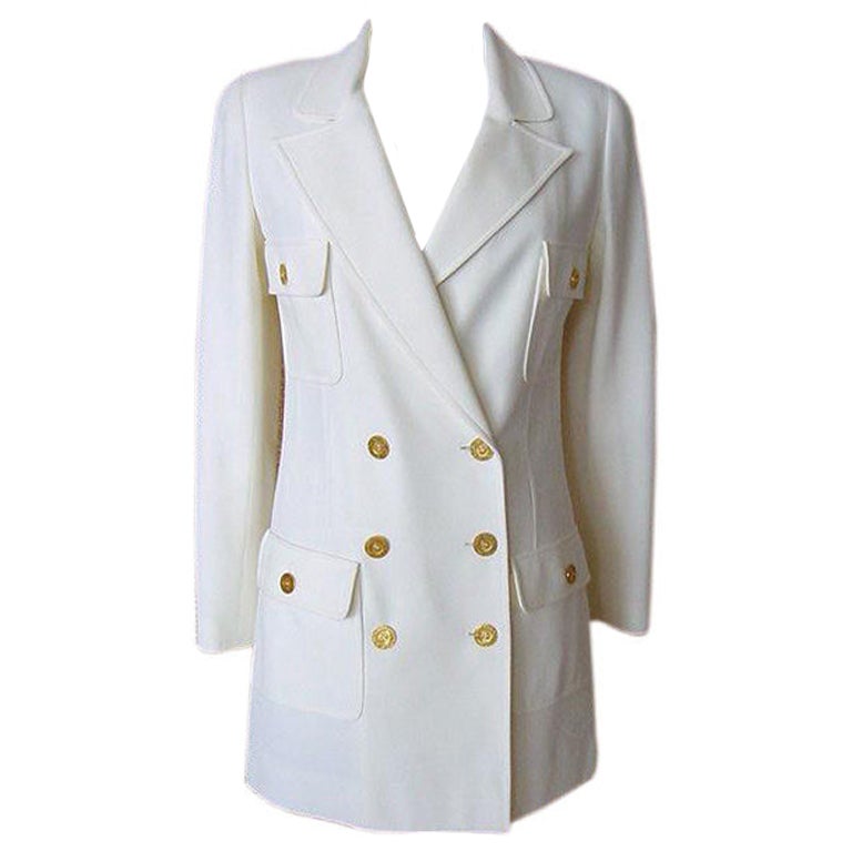 CHANEL 97P Jacket Lots Unique buttons DO PEEK