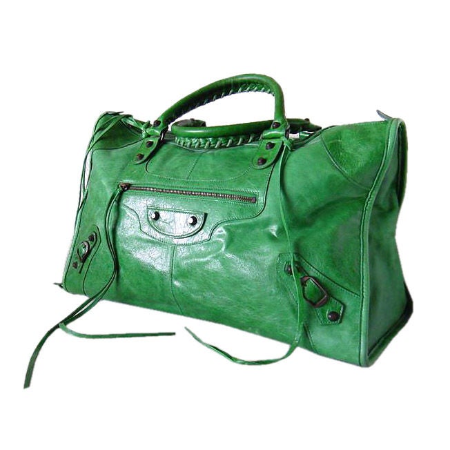 BALENCIAGA  Green Motorcycle Work ORIGINAL Series Bag