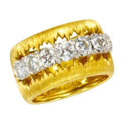BUCCELLATI Gold and Diamond Ring