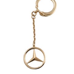 Mercedes Benz Symbol Gold Key Chain