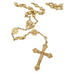 Vintage Gold Rosary