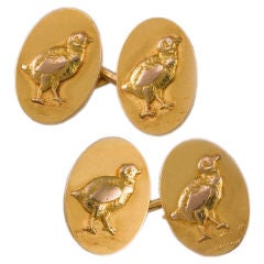Tiffany & Co. ' Grouse' Cufflinks
