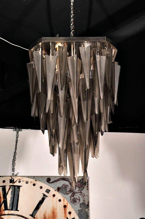 glass shard chandelier