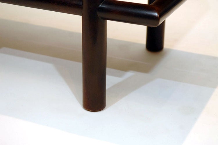 Mahogany T.H. Robsjohn Gibbings Bench by Widdicomb