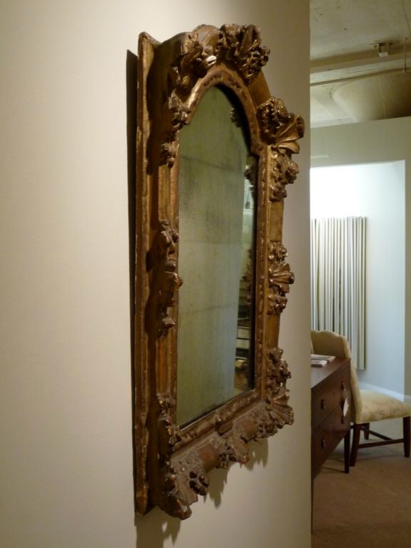 18th Century Giltwood Mirror with Original Glass 3