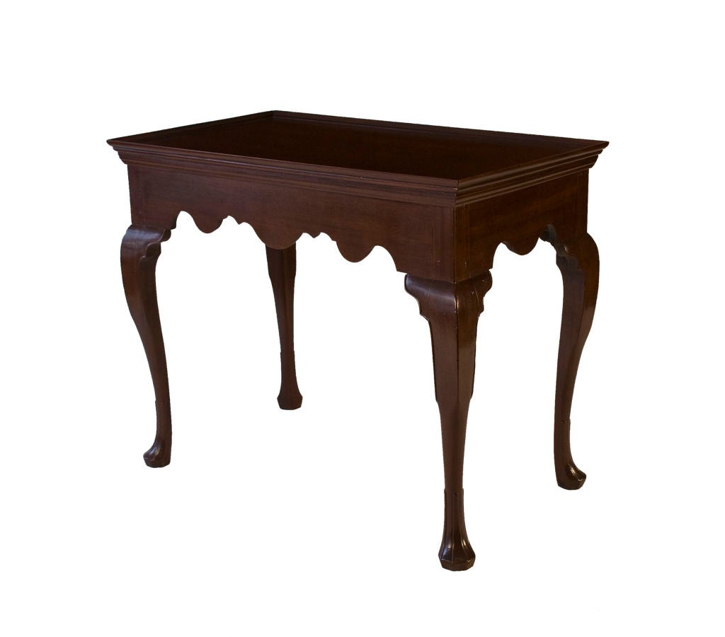Mahogany Queen Anne Tea Table