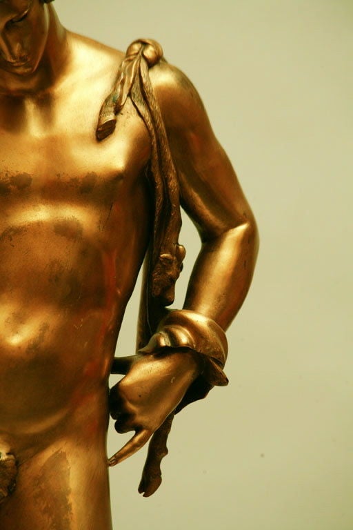 Gilt Bronze Statue Of Narcissus 1
