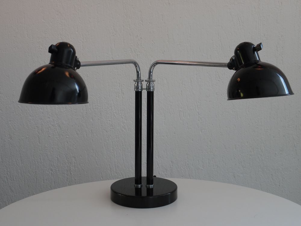 German BAUHAUS DOUBLE ARM DESK LAMP  by CHRISTIAN DELL