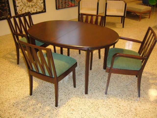 Paul Frankl Oval Dining Table for Johnson Furniture 4
