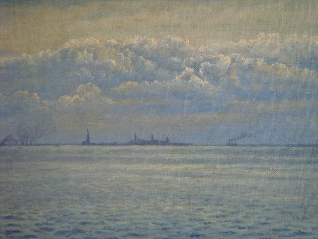 Clouds over the Bay Oil on Canvas