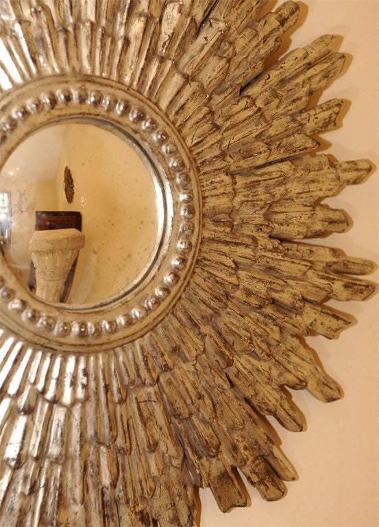 Candace Barnes Now, Hand-Carved Gold Leaf Giltwood Mirror 2