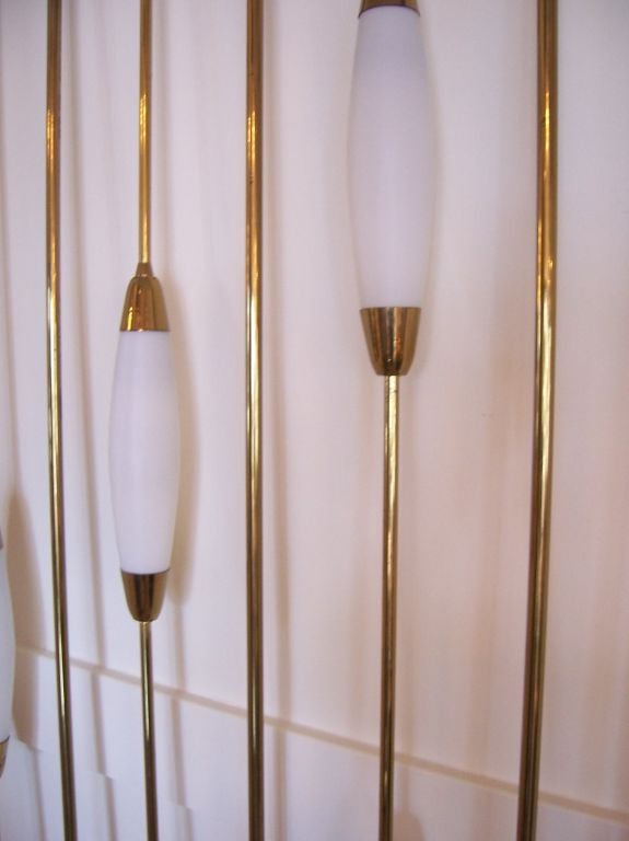 A Two Panel Lighted Room Divider from 1960's 1
