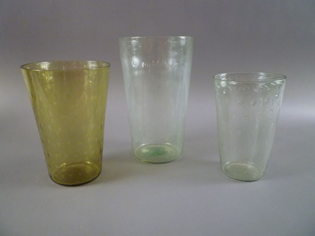 Murano Vases attributed to Capellin Venini