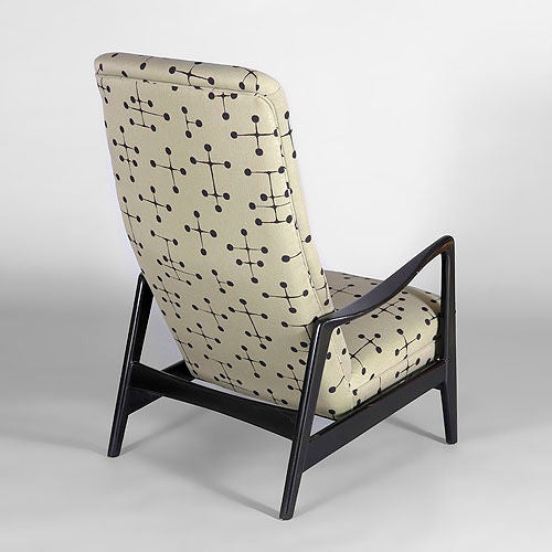 Easychair designed by Gio Ponti for Cassina, Milano for Hotel Parco dei Principe, Sorrento, 1958 Italy, upholstered in Eames Material.

Please note we have several examples in stock.

Gio Ponti (1891-1979) Italy 

Gio Ponti was born in 1891 in