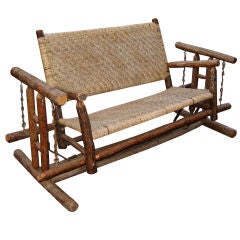 Antique Old Hickory Porch Swing
