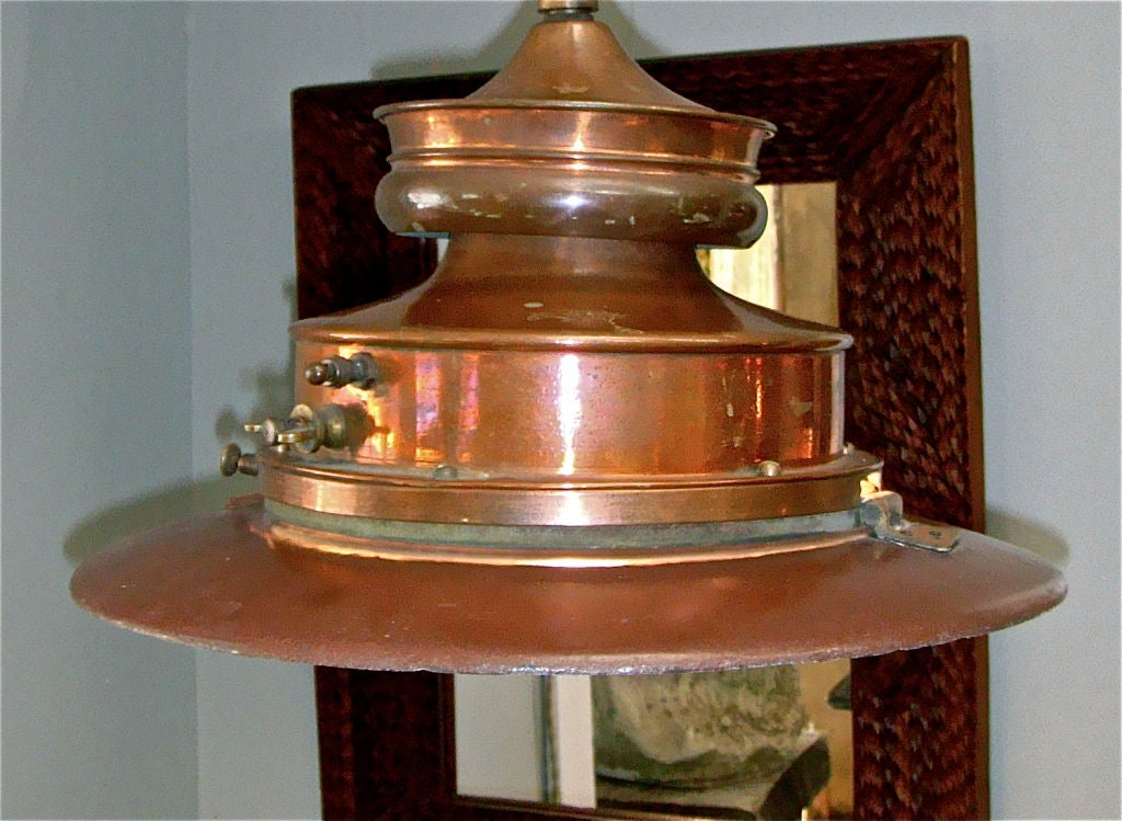 Beautiful copper gas light with 30