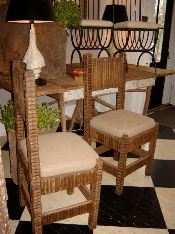Four Adirondak Style Side Chairs For Sale 1