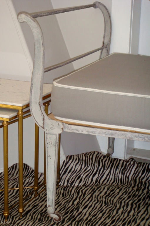 French Iron Campaigne Bed