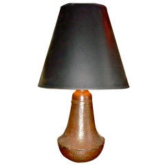 Hammered Copper Arts and Crafts Lamp