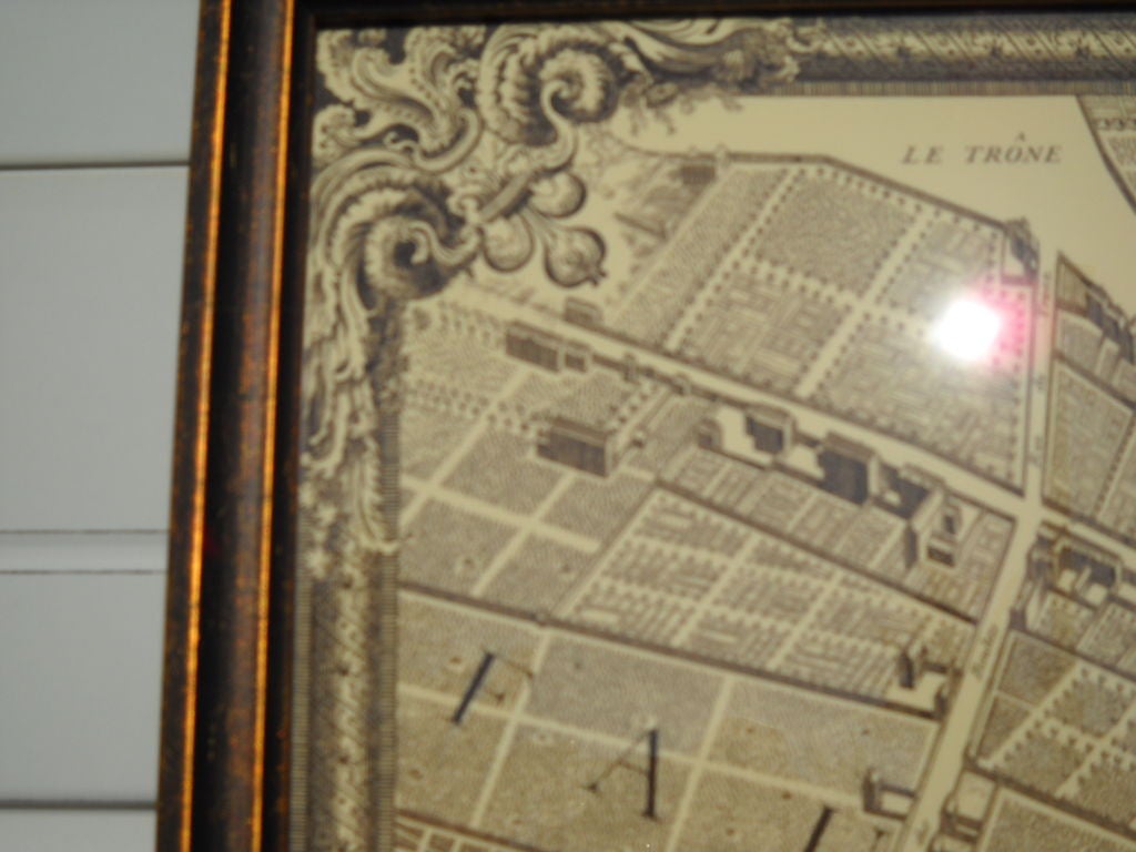 Map of Paris In Good Condition For Sale In Bridgehampton, NY