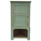 Painted corner cabinet