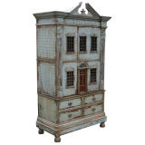 Hand painted dollhouse armoire