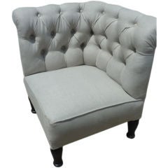Upholstered Corner Occasional Seat