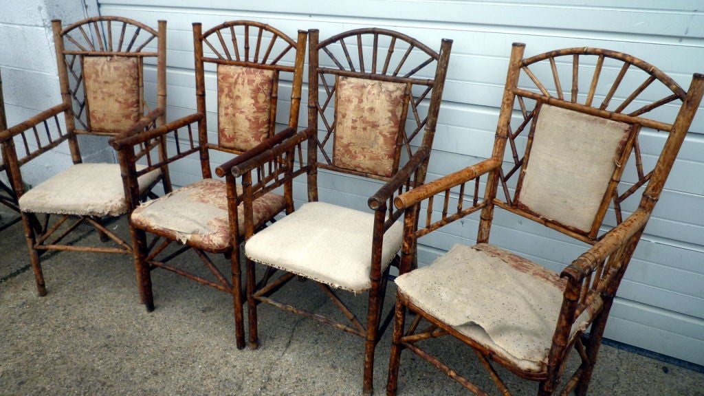 20th Century Suite of French Bamboo Chairs