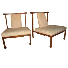 Wonderful Mid- Century Asian Influenced Chairs