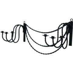 Antique Pair of Iron Wall Sconces