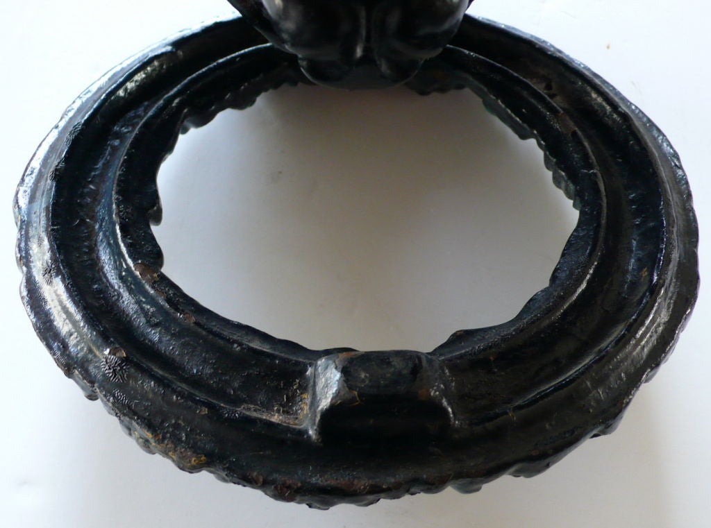 Large Round Dog Face Door Knocker 4